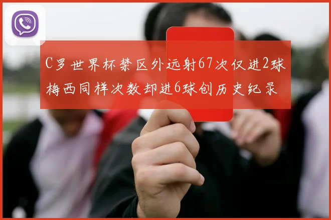 C罗世界杯禁区外远射67次仅进2球梅西同样次数却进6球创历史纪录